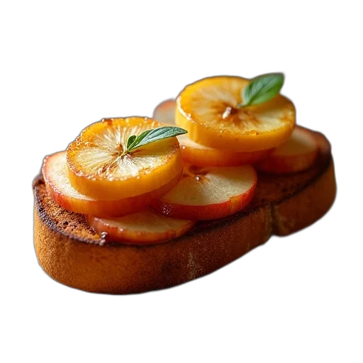food, crown, photorealistic, 3d render transparent PNG cut-out