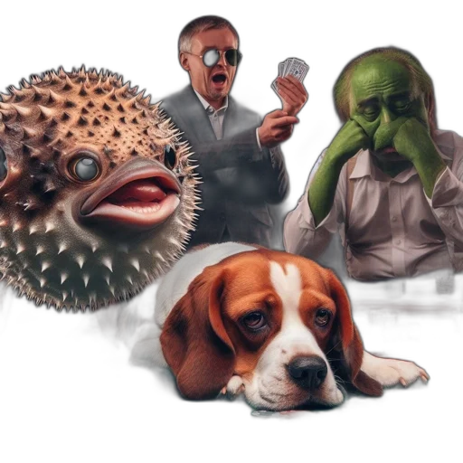 animal, creature, mask, concept art transparent PNG cut-out