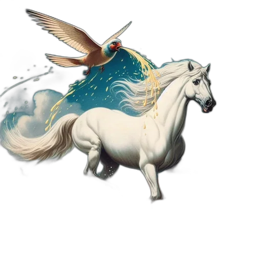 dragon, animal, creature, staff transparent PNG cut-out