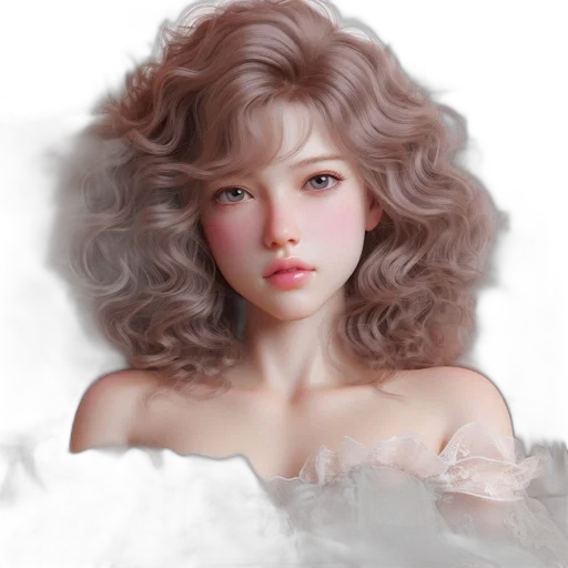 hair, face, crown, jewelry transparent PNG cut-out