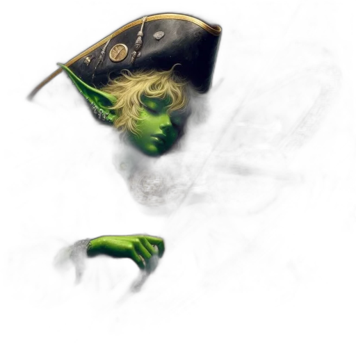 dragon, hat, mask, staff transparent PNG cut-out