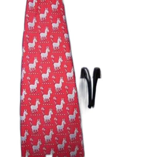 staff, red, tie, white transparent PNG cut-out