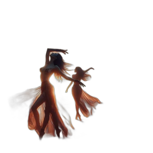 dress, hair, creature, mask transparent PNG cut-out