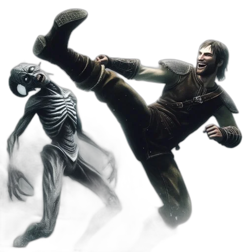 concept art, comic book art, 3d render, fantasy art transparent PNG cut-out