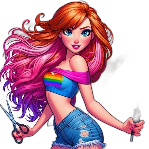 dress, cartoon, pixel art, comic book art transparent PNG cut-out