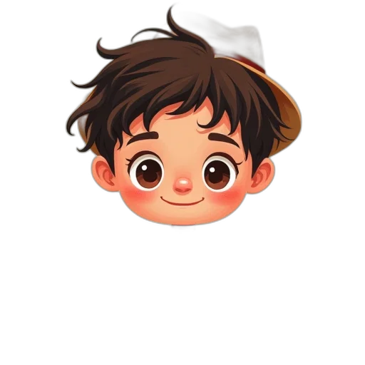 face, hair, creature, hat transparent PNG cut-out