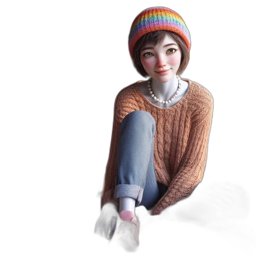hat, face, jacket, robot transparent PNG cut-out