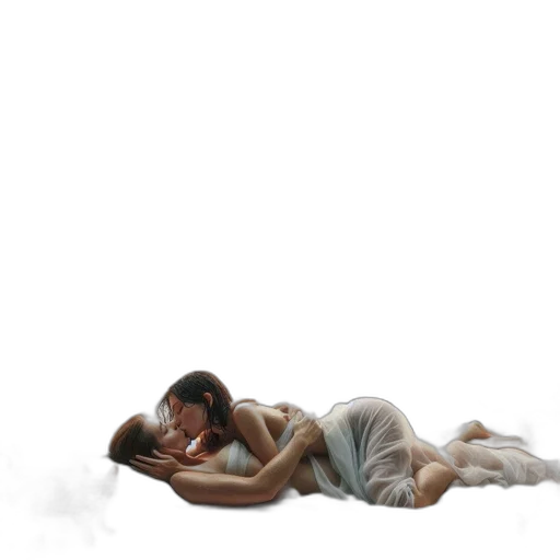 concept art, photorealistic, 3d render, oil painting transparent PNG cut-out