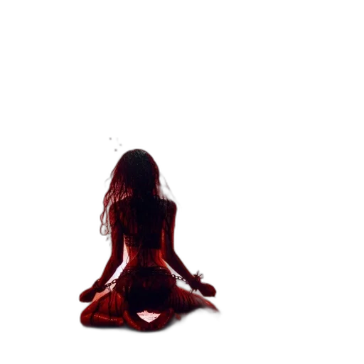dress, hair, creature, mask transparent PNG cut-out