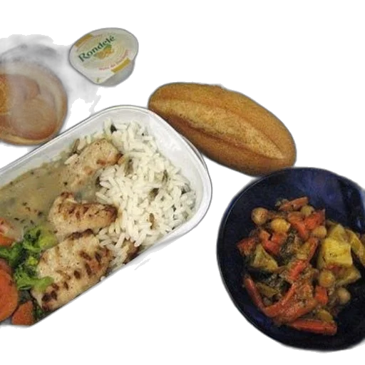 food, meal, tray, includes transparent PNG cut-out