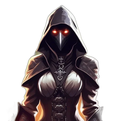 mask, jacket, face, staff transparent PNG cut-out