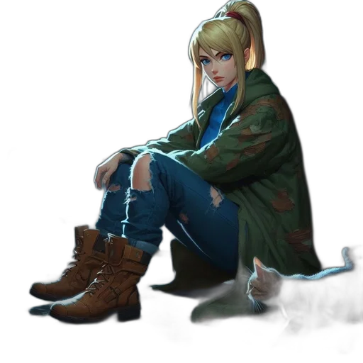 jacket, shoes, weapon, concept art transparent PNG cut-out
