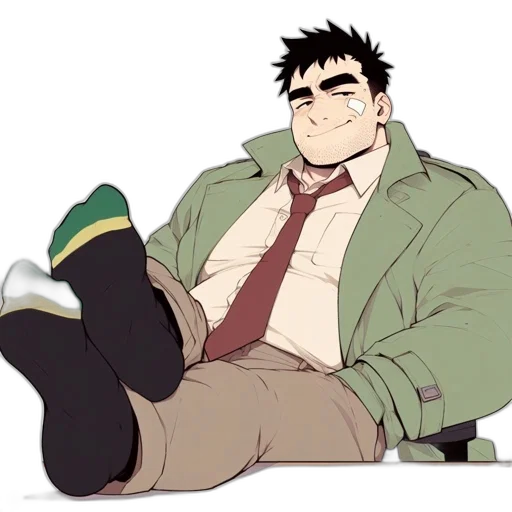 jacket, staff, cartoon, anime transparent PNG cut-out