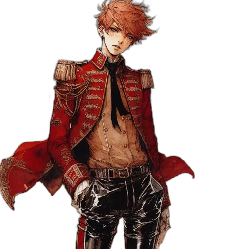 jacket, weapon, staff, sword transparent PNG cut-out
