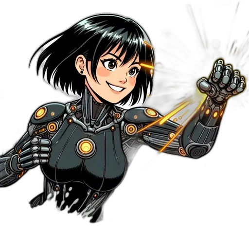 robot, weapon, staff, concept art transparent PNG cut-out