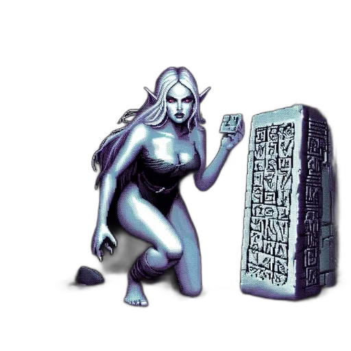 robot, pixel art, concept art, fantasy art transparent PNG cut-out
