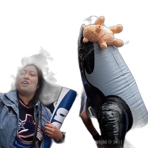 bottle, shoes, jacket, creature transparent PNG cut-out