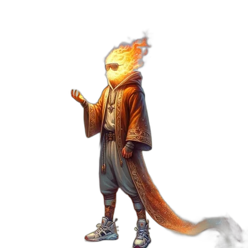 dragon, staff, jacket, animal transparent PNG cut-out