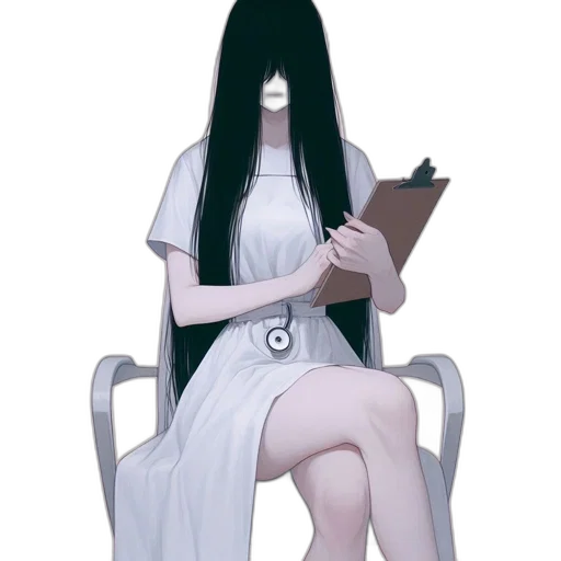dress, staff, creature, mask transparent PNG cut-out