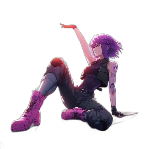 weapon, shoes, creature, cyberpunk transparent PNG cut-out