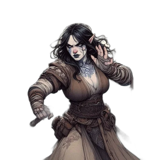 staff, dress, fantasy art, concept art transparent PNG cut-out