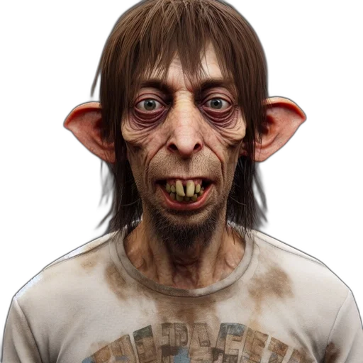 face, creature, staff, mask transparent PNG cut-out