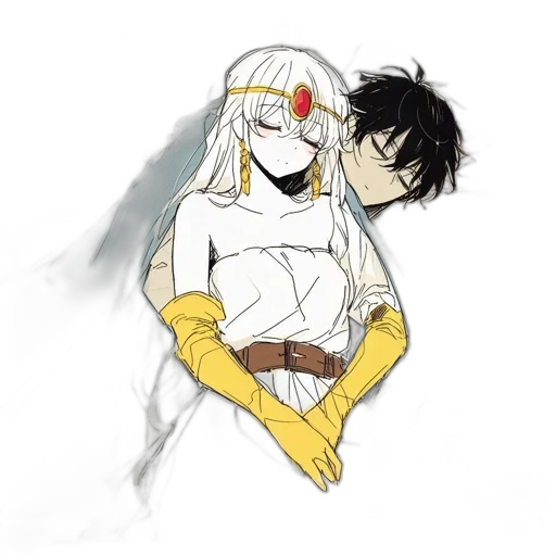 mask, anime, watercolor, concept art transparent PNG cut-out