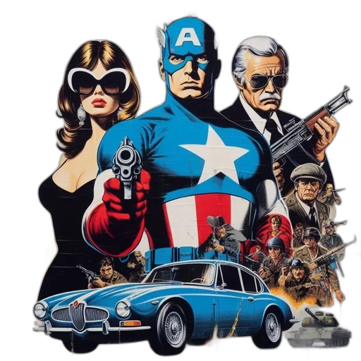 weapon, car, comic book art, concept art transparent PNG cut-out