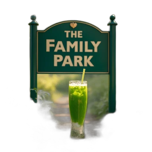 3d render, concept art, photorealistic, green transparent PNG cut-out