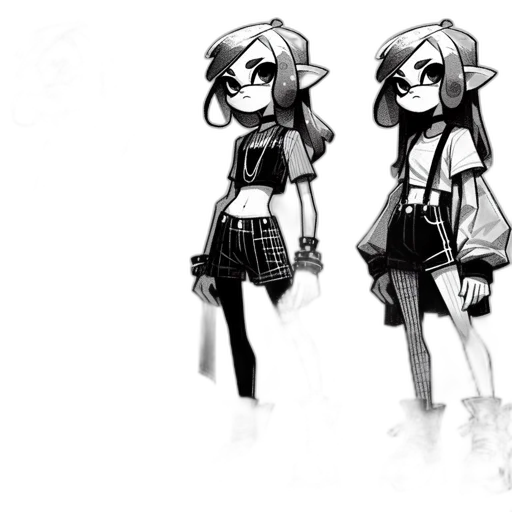 jacket, dress, robot, staff transparent PNG cut-out