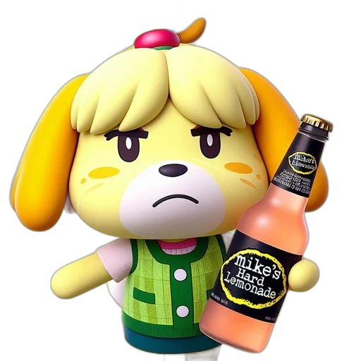 bottle, animal, 3d render, concept art transparent PNG cut-out