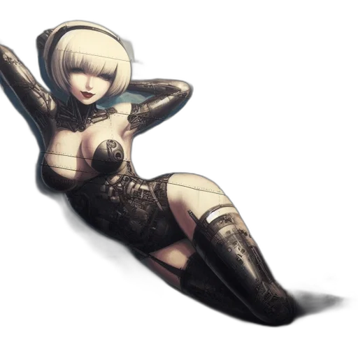 robot, weapon, dress, staff transparent PNG cut-out