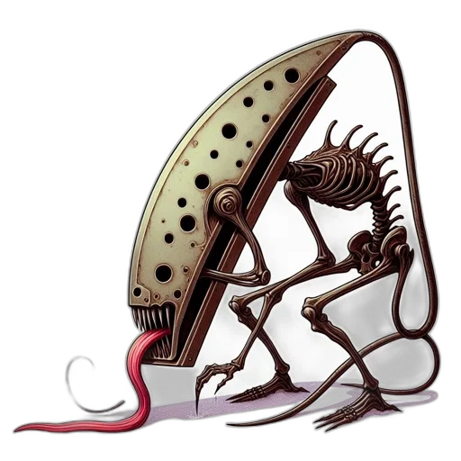 creature, animal, staff, robot transparent PNG cut-out