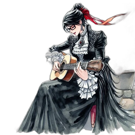 concept art, watercolor, fantasy art, anime transparent PNG cut-out