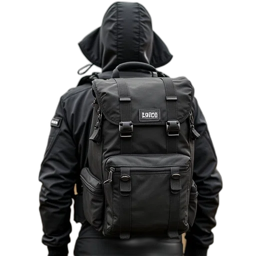 jacket, cyberpunk, 3d render, dark transparent PNG cut-out