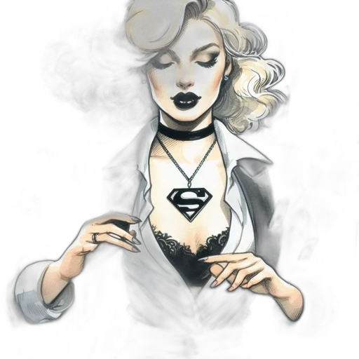jewelry, dress, mask, comic book art transparent PNG cut-out