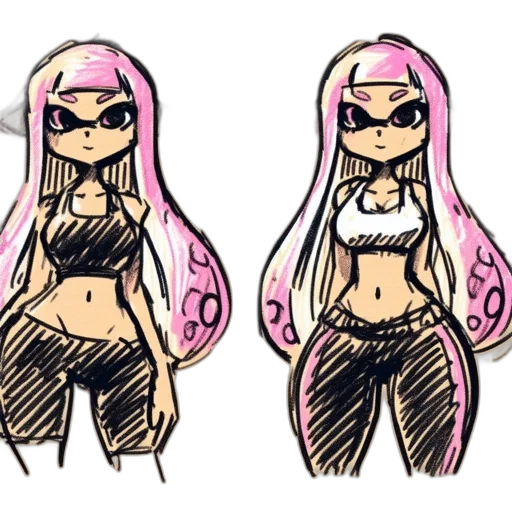 concept art, cartoon, vaporwave, anime transparent PNG cut-out