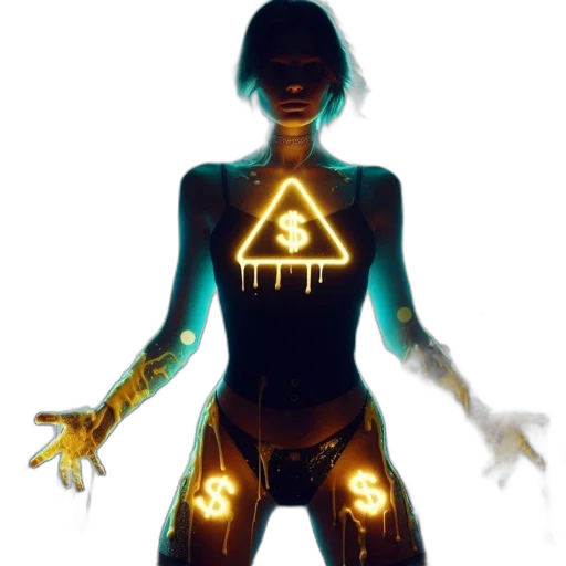jewelry, mask, robot, cyberpunk transparent PNG cut-out
