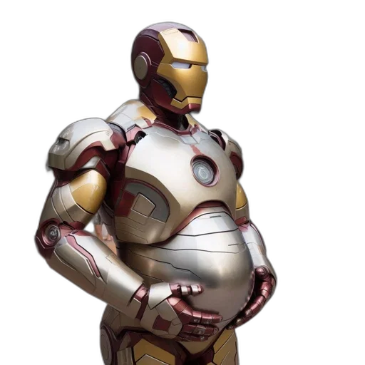 robot, concept art, 3d render, comic book art transparent PNG cut-out