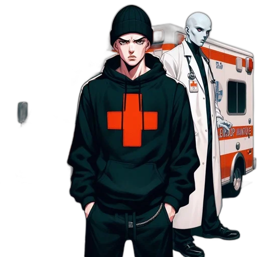 jacket, pixel art, concept art, comic book art transparent PNG cut-out