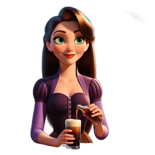dress, staff, jewelry, face transparent PNG cut-out