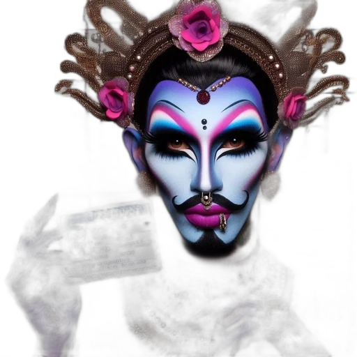 mask, face, crown, hair transparent PNG cut-out
