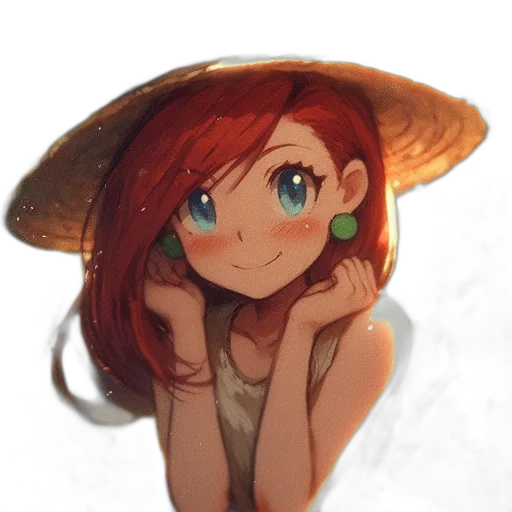 hat, flower, crown, dress transparent PNG cut-out