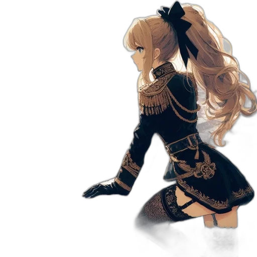 dress, sword, weapon, concept art transparent PNG cut-out