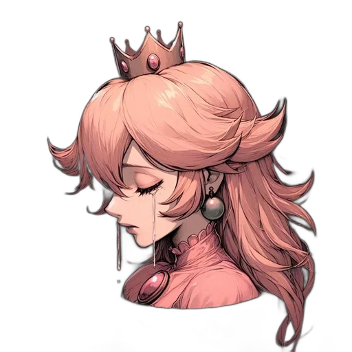 crown, face, hair, mask transparent PNG cut-out