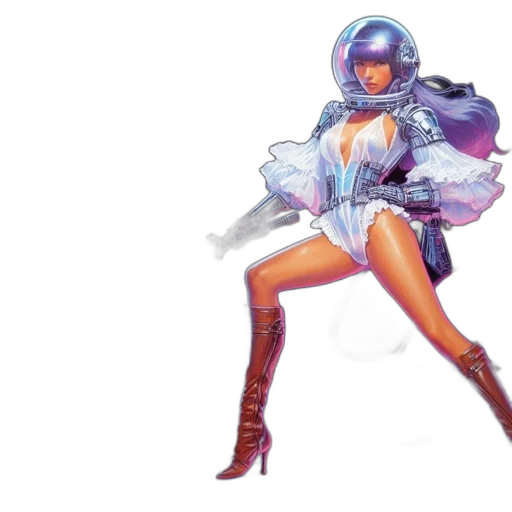robot, dress, concept art, fantasy art transparent PNG cut-out