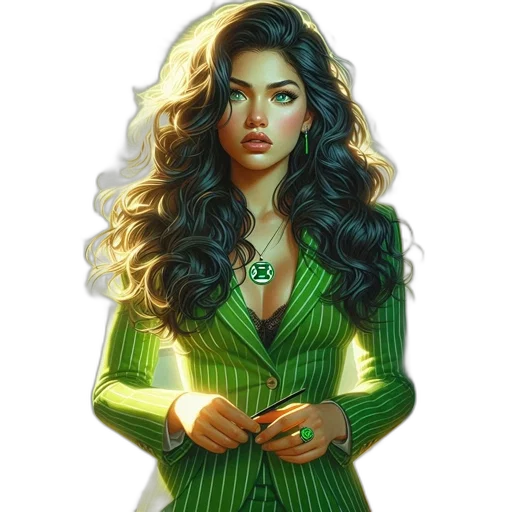 dress, jewelry, fantasy art, comic book art transparent PNG cut-out