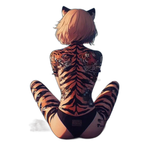 dress, animal, creature, fantasy art transparent PNG cut-out