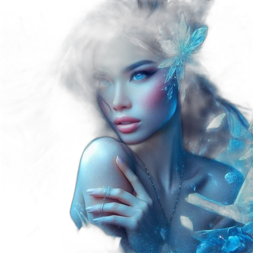 face, mask, fantasy art, photorealistic transparent PNG cut-out