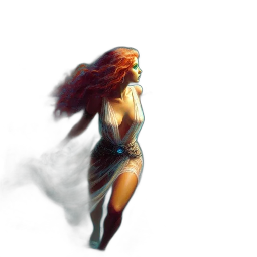 dress, concept art, fantasy art, comic book art transparent PNG cut-out